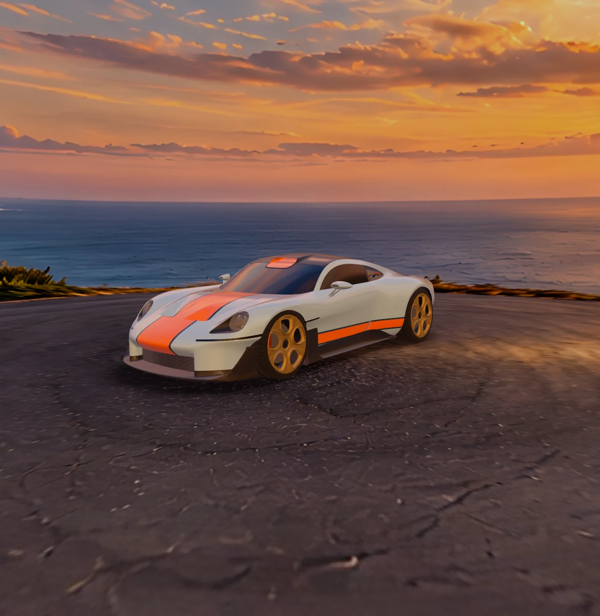 Mission S configured in the Coast · Sunset scene