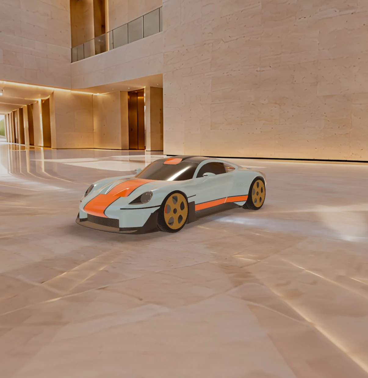 Mission S configured in the Museum scene
